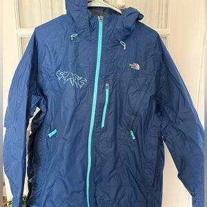 The North Face Navy and Teal Windbreaker